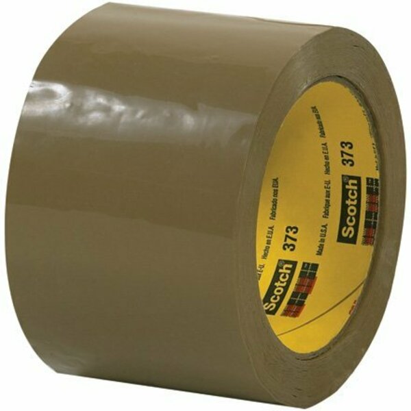 Bsc Preferred 3'' x 55 yds. Tan 3M 373 Carton Sealing Tape, 24PK S-10156